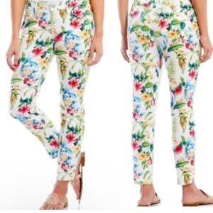 TOMMY  BAHAMA Floral Print Skinny Ankle Jean